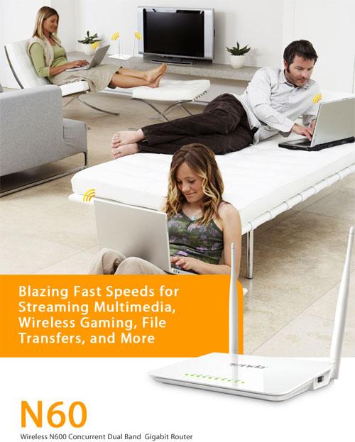 Tenda N60 Dual Band Gigabit Wireless Router