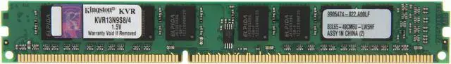 Kingston ValueRAM 4GB DDR3-1333 Desktop Memory