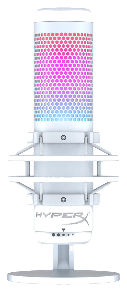 HyperX QuadCast S - USB Microphone RGB (White-Grey)