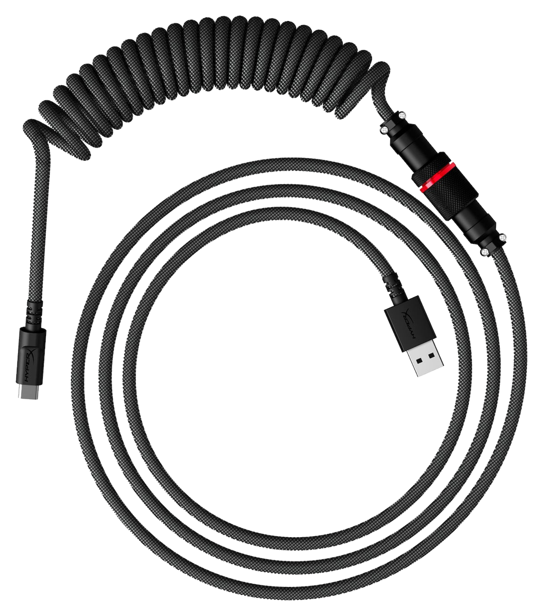 HyperX USB-C Coiled Cable Gray-Black