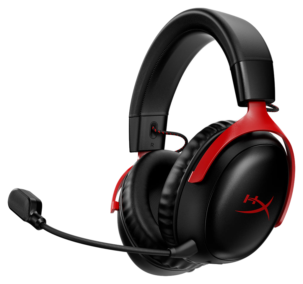 HyperX Cloud III Wireless - Gaming Headset (Black-Red)