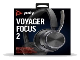 Poly Voyager Focus 2 UC Headset +USB-A to USB-C Cable +Charging Stand