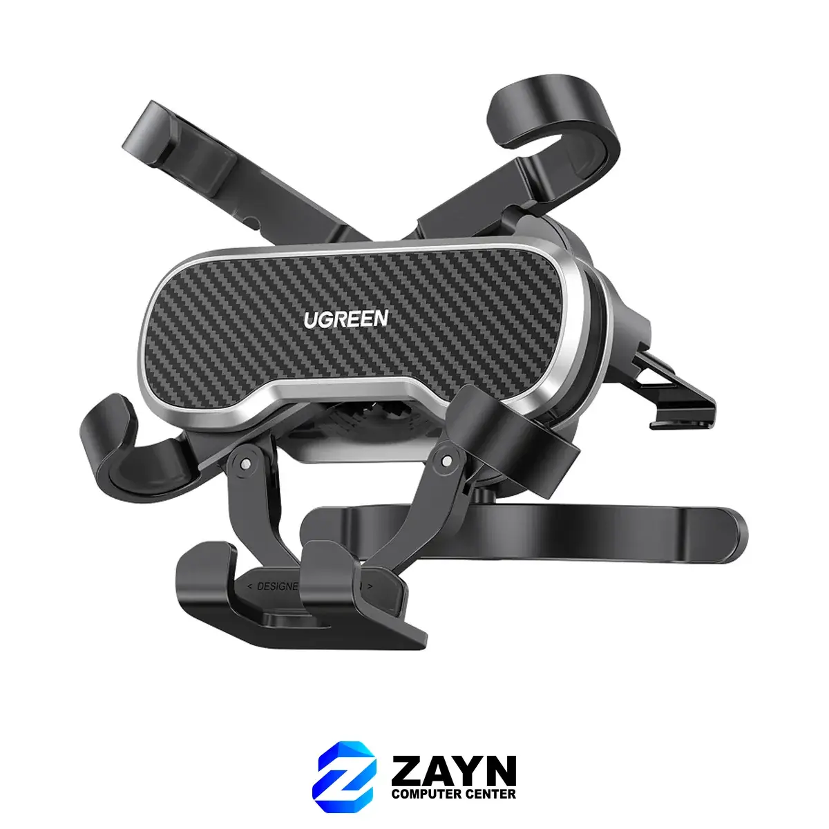 Gravity Drive Air Vent Car Mount Phone Holder With Arc-Shaped mounting clip