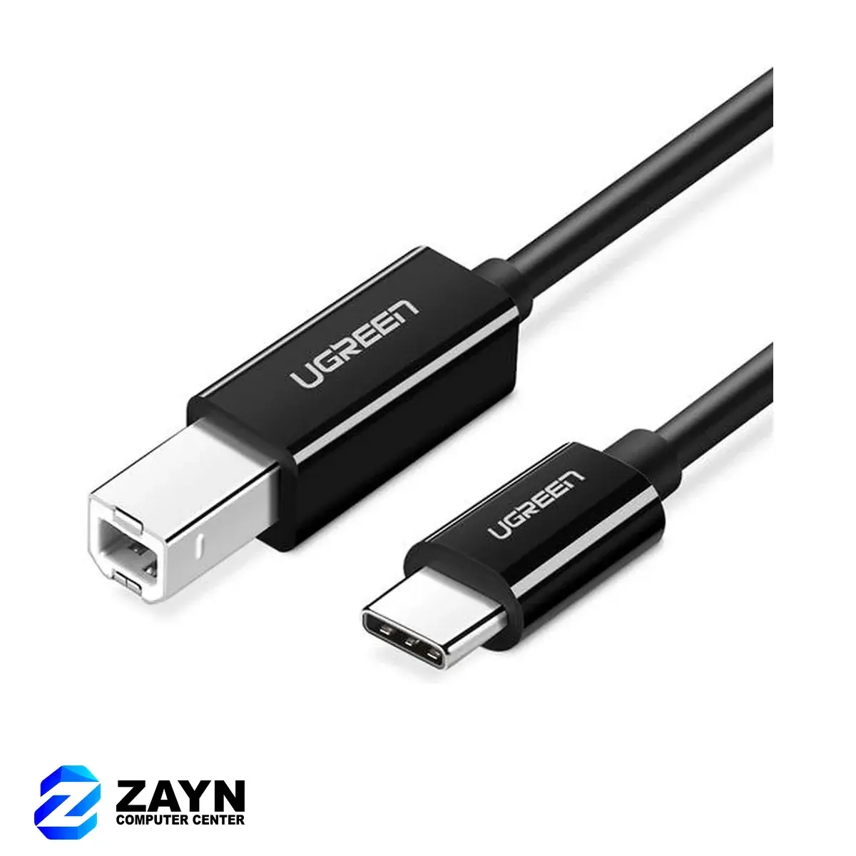 USB-C 2.0 To USB-B 2.0 Print Cable – 2m, Black