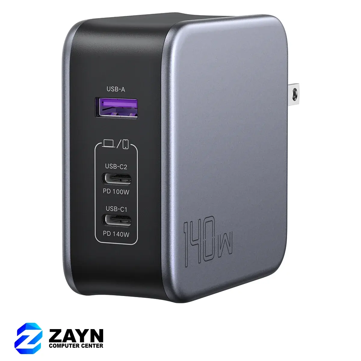 USB-A+2*USB-C 140W GaN Tech Fast Charger with C to C Cable 1.5M