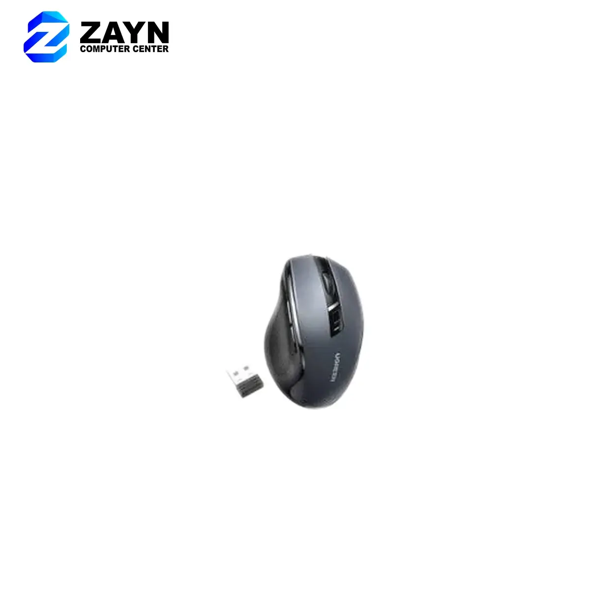 Ergonomic Contoured-Shape Design Wireless Mouse 2.4GHz (AA Alkaline battery)