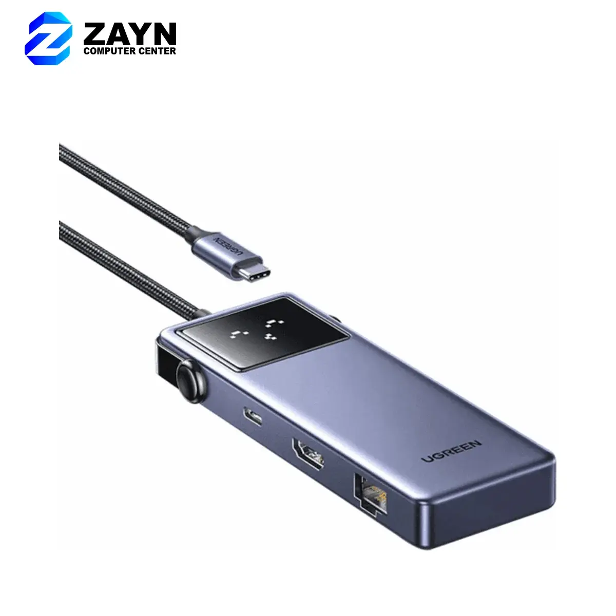 USB-C to +HDMI+USB-C+3XUSB-A+RJ45+PD Power Converter(7-in-1)