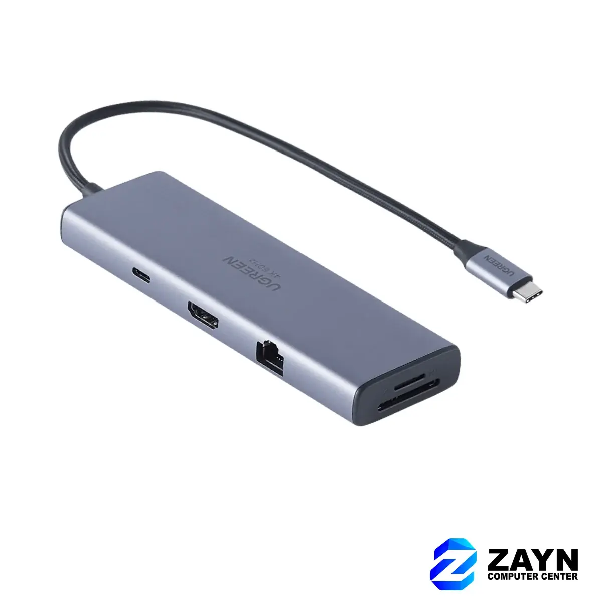 USB-C to 2*USB3.0+2*USB-C+HDMI+RJ45+SD&TF +PD port Converter (9-in-1)