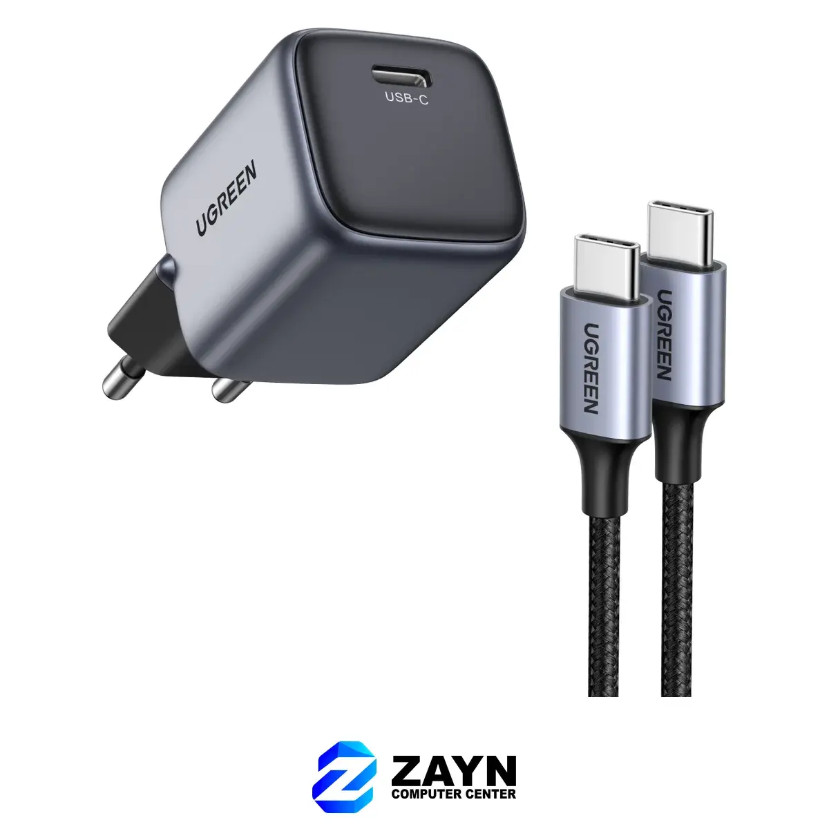 USB-C 2.0 Male To USB-C 2.0 Male 3A Data Cable – 1m, Black, US261