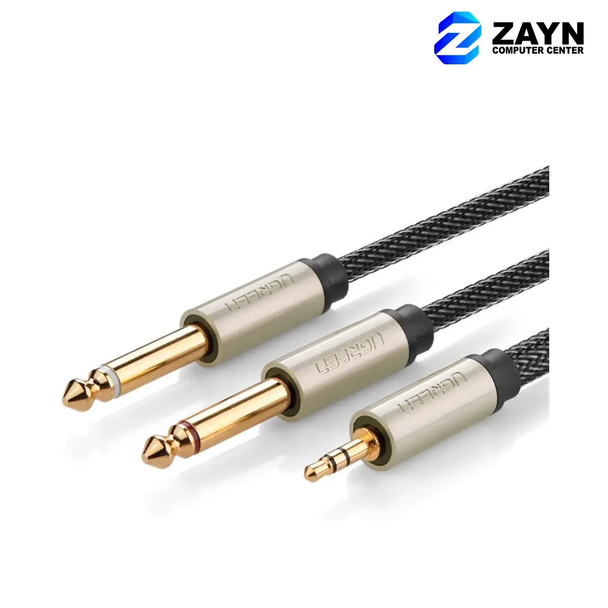 3.5mm To Dual 6.35mm Male Cable – 1m