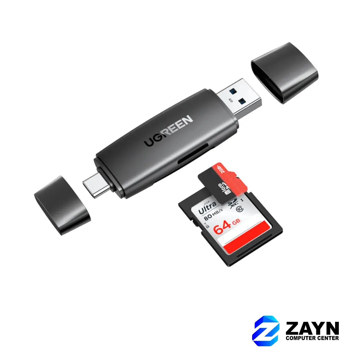 USB-C +USB TF/SD 3.0 Card Reader