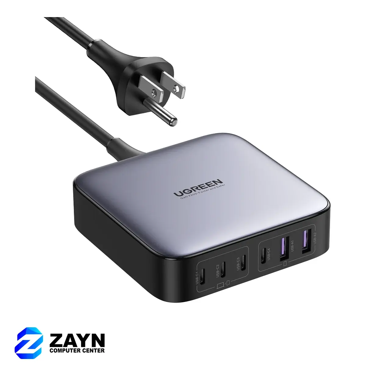 2*USB-A+4*USB-C 200W Desktop Fast Charger