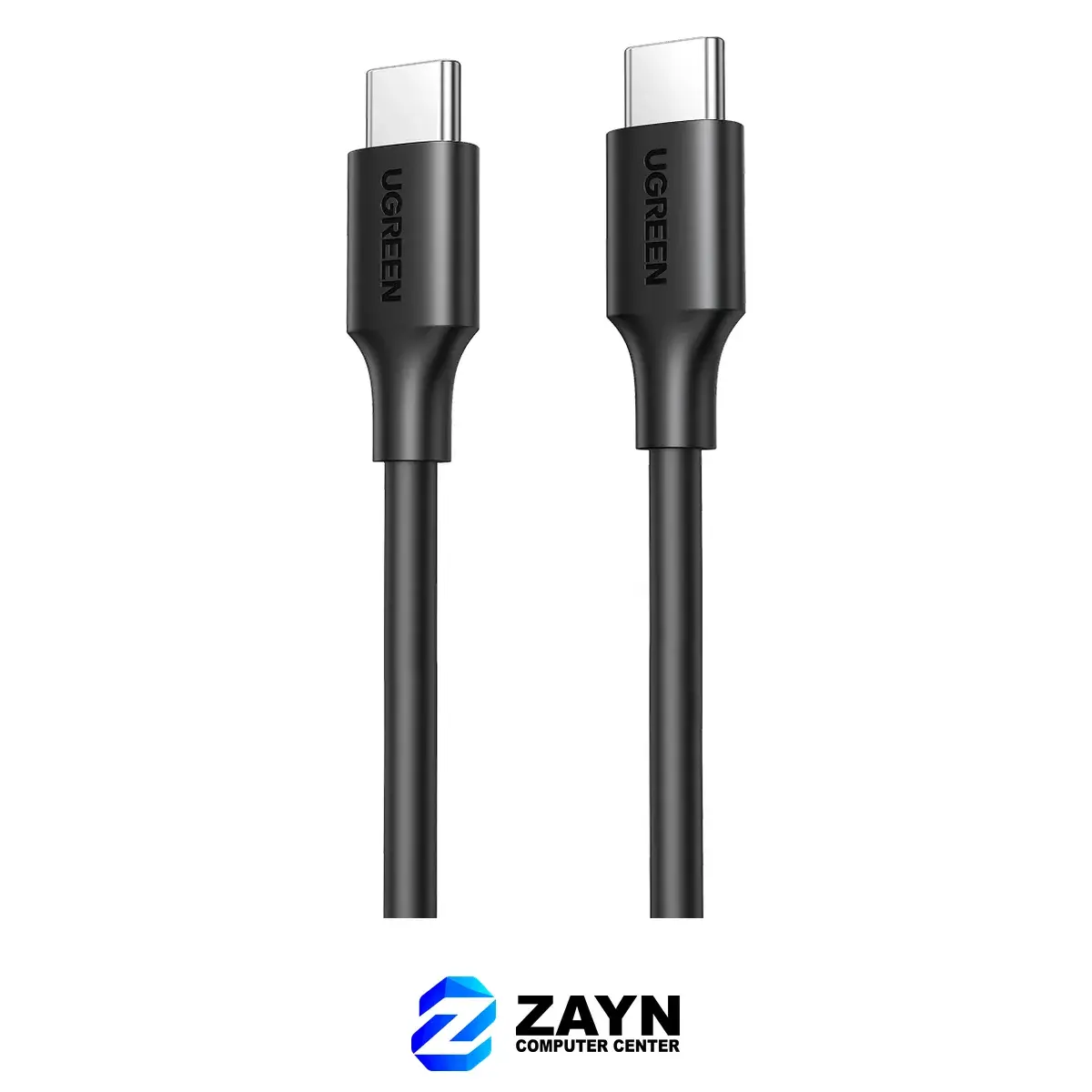 USB-C 2.0 Male To USB-C 2.0 Male 3A Data Cable – 1m, Black, US286