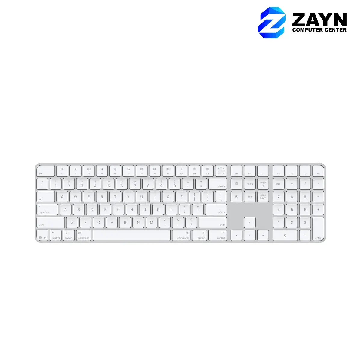 Apple Magic Keyboard with Touch ID and Numeric Keypad for Mac models with Apple silicon - White Keys