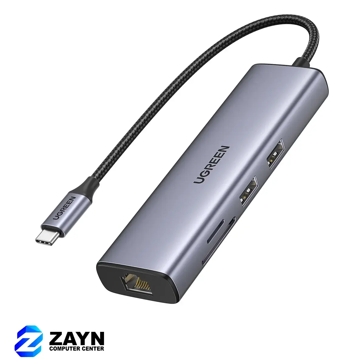 USB-C to 2*USB3.0+HDMI+RJ45+SD&TF +PD port Converter (7-in-1) – Item 90568