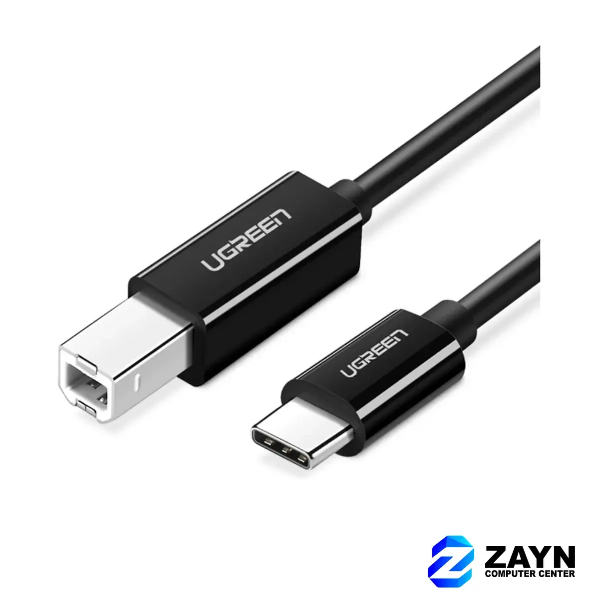 USB-C 2.0 To USB-B 2.0 Print Cable – 1m, Black