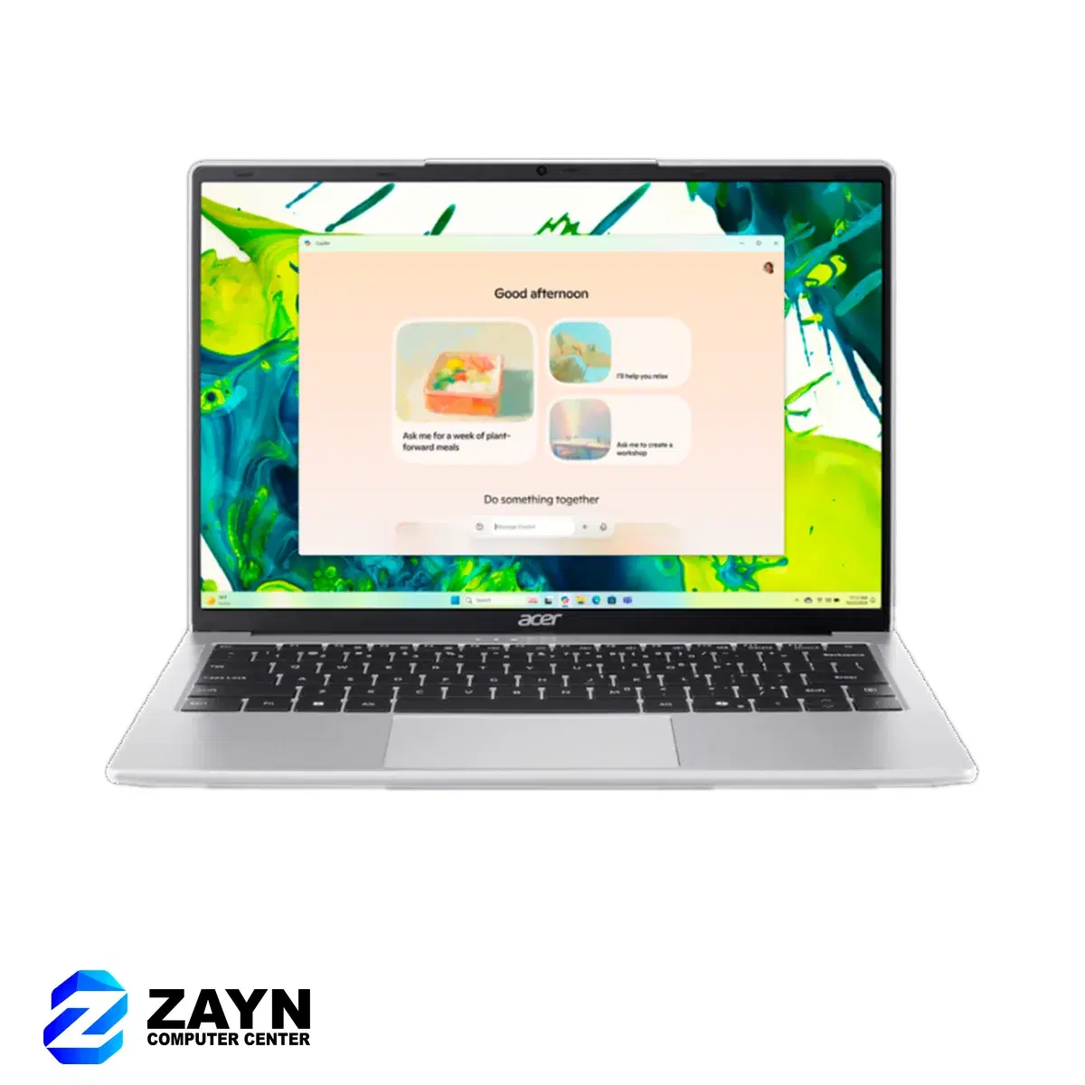 Acer Cons NB AL14-45P-R10U Light Silver /AMD Ryzen 3 -5400U Quad-core Processor / 8GB of SO-DIMM RAM /512GB NVMe SSD /14.0" display with IPS / AMD