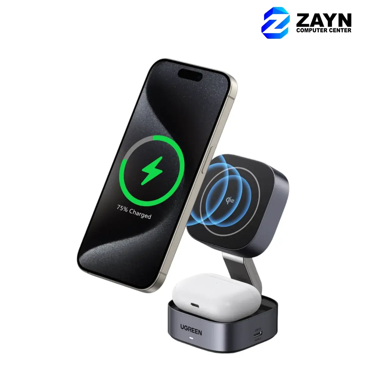 2-in-1 Magnetic Wireless Charger for IPhone + AirPods