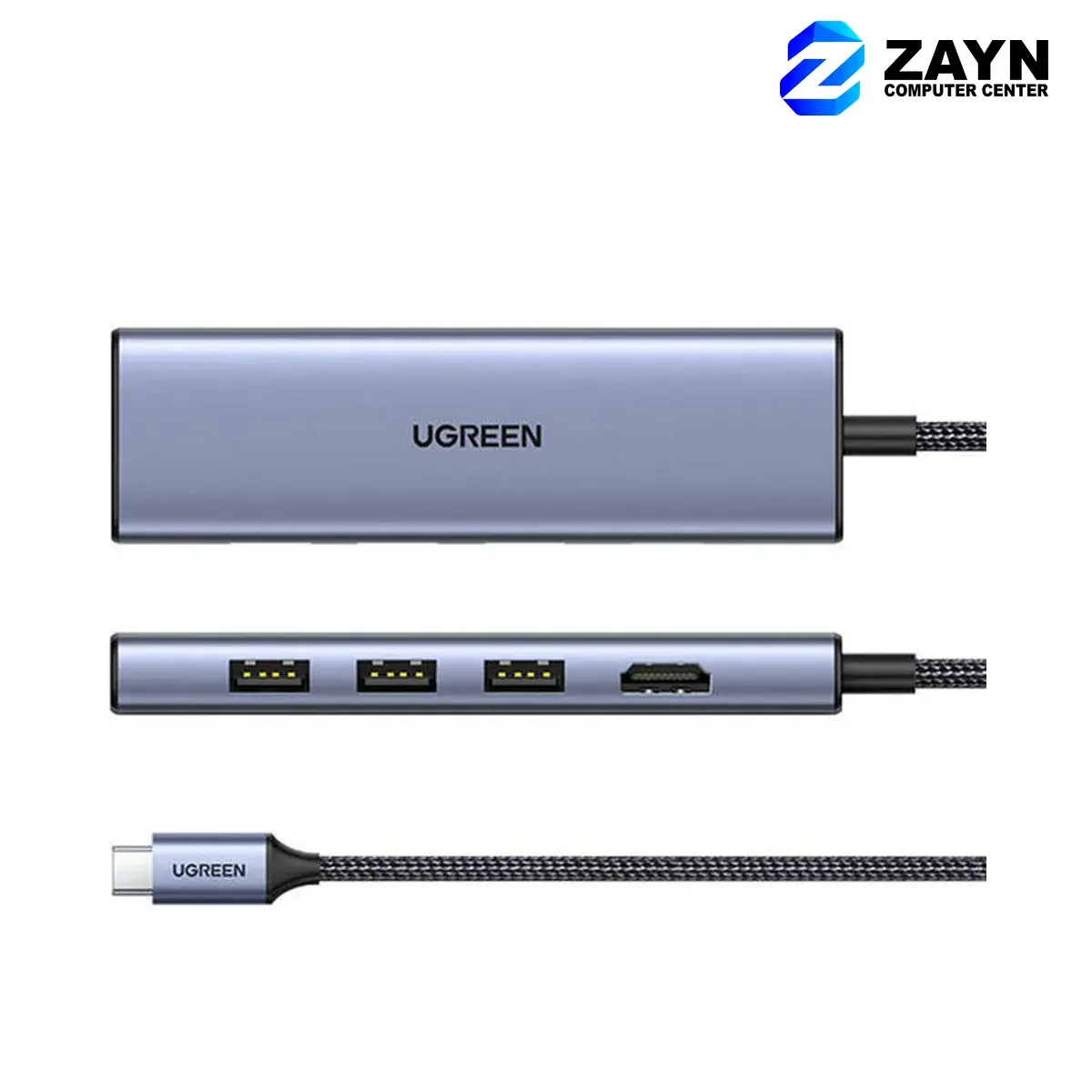 Type C to HDMI +USB 3.0*3 + SD/TF Converter (6-in-1)