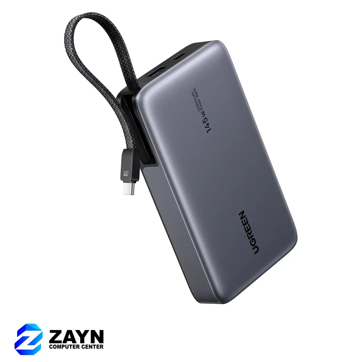 20000mAh 145W 1C1A Power Bank with 1* 100W Built-in Cable