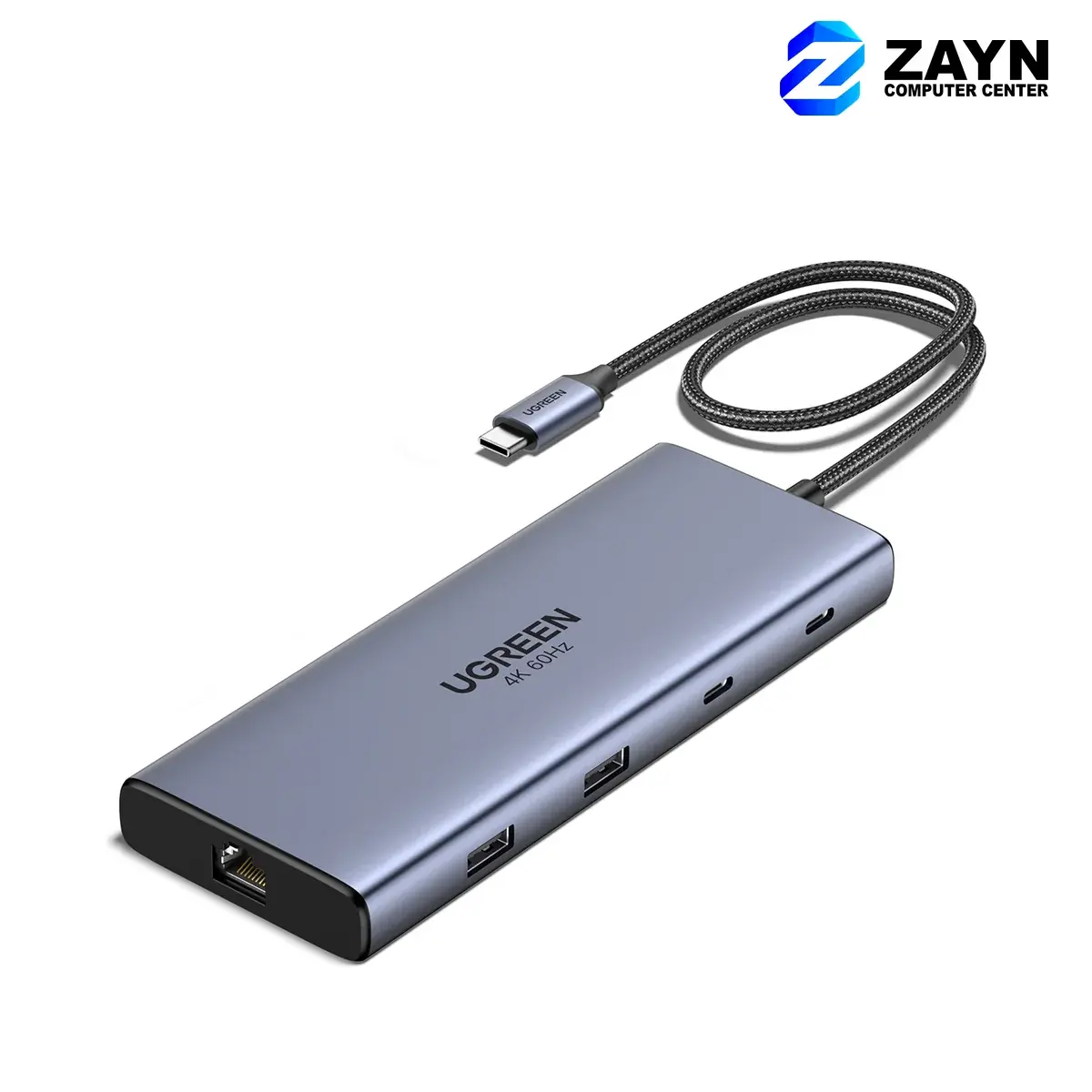 USB-C to USB-A 3.2+USB-A 3.0+2*USB-C 3.2+2*HDMI+RJ45 Gigabit+SD&TF +PD port Converter(10-in-1)