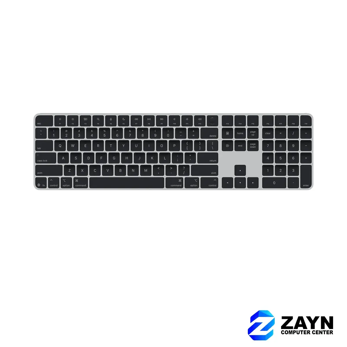 Apple Magic Keyboard with Touch ID and Numeric Keypad for Mac models with Apple silicon - Black Keys