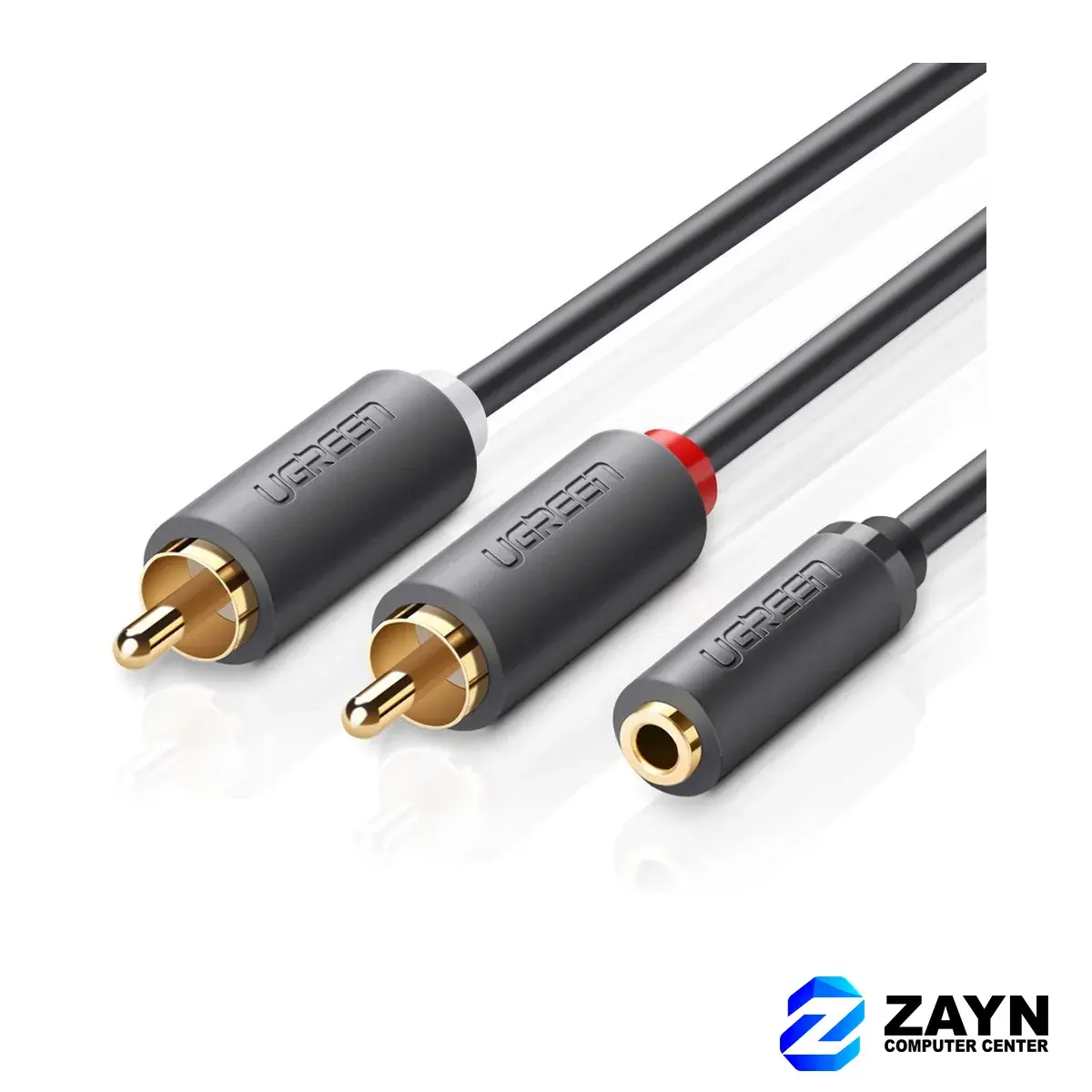 3.5mm Female to 2 RCA Male Audio Cable – 0.25m