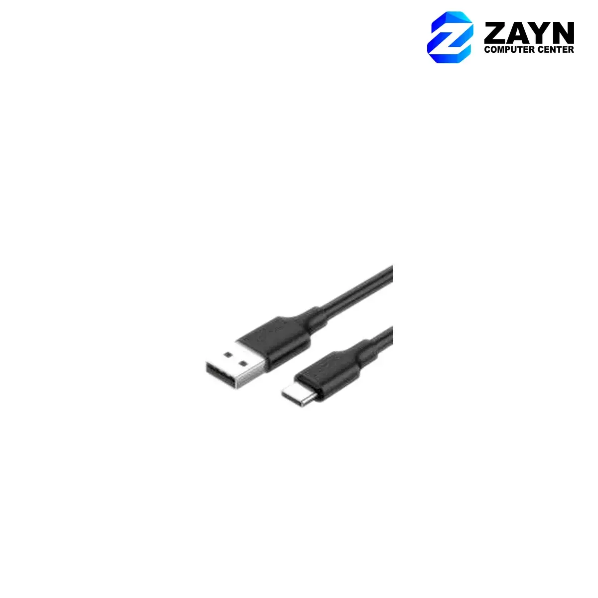 USB-C Male To USB 2.0 A Male Cable – 0.5m, Black, US287