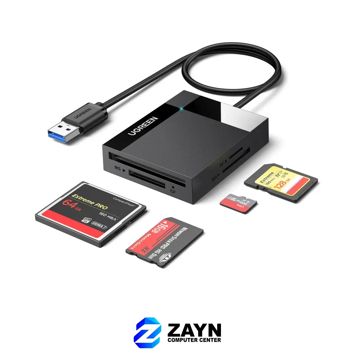 4-In-1 USB 3.0 Card Reader