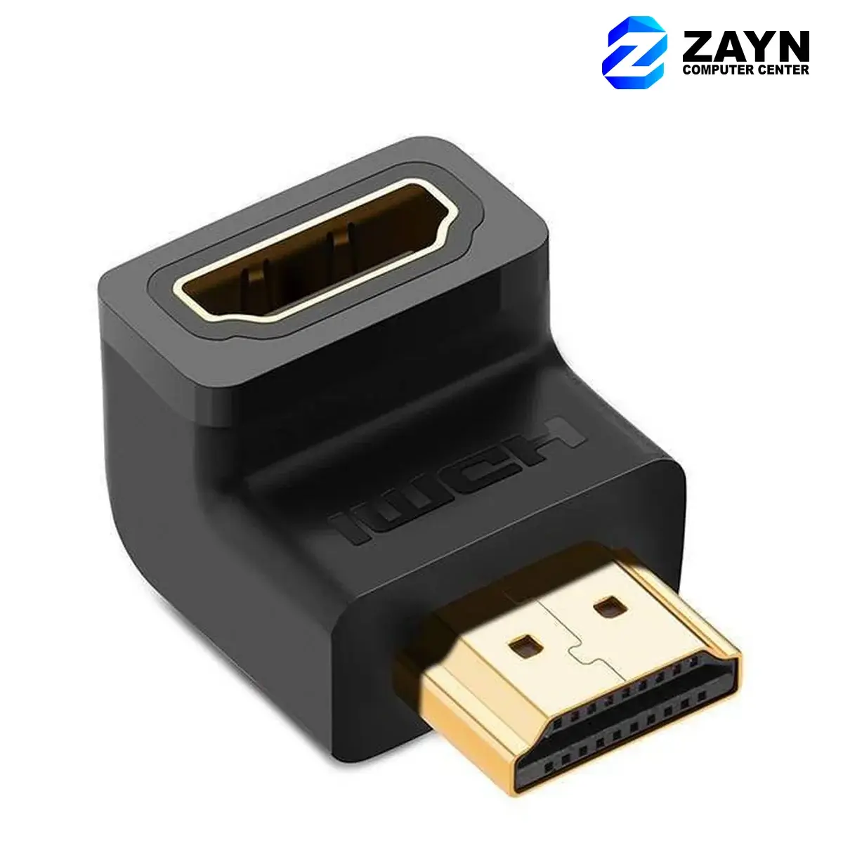 HDMI Male To Female Angled Adapter -- Down