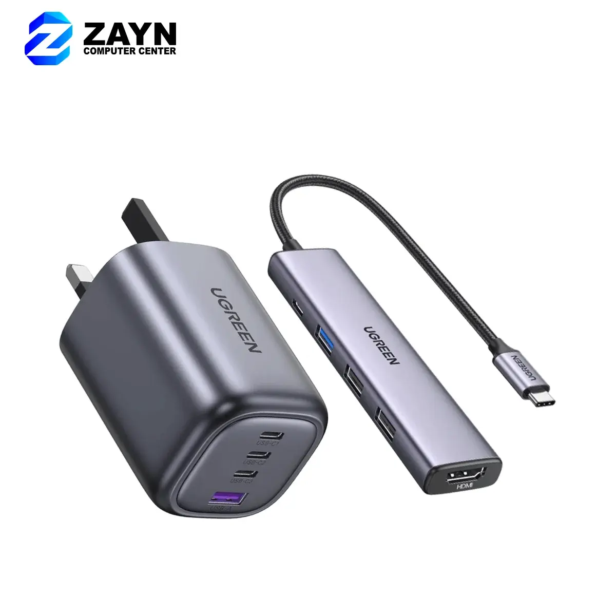 USB-C To HDMI+1xUSB3.0 A+2xUSB2.0 A+PD Power Converter (5-in-1)