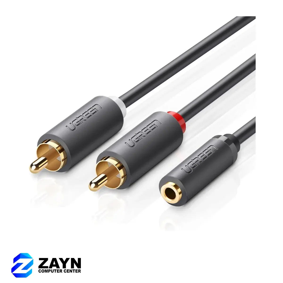 3.5mm Female to 2 RCA Male Audio Cable – 1m