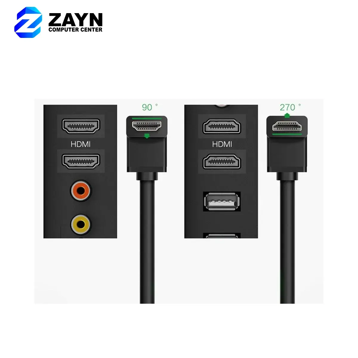 HDMI Male To Male Right Angle 90 Degree Cable