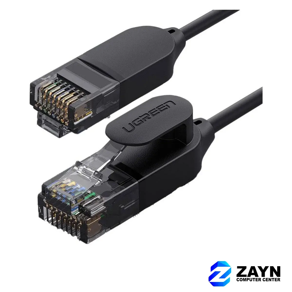 Cat6A UTP Round&Ultra Slim Ethernet Cable Pure Copper – 2m
