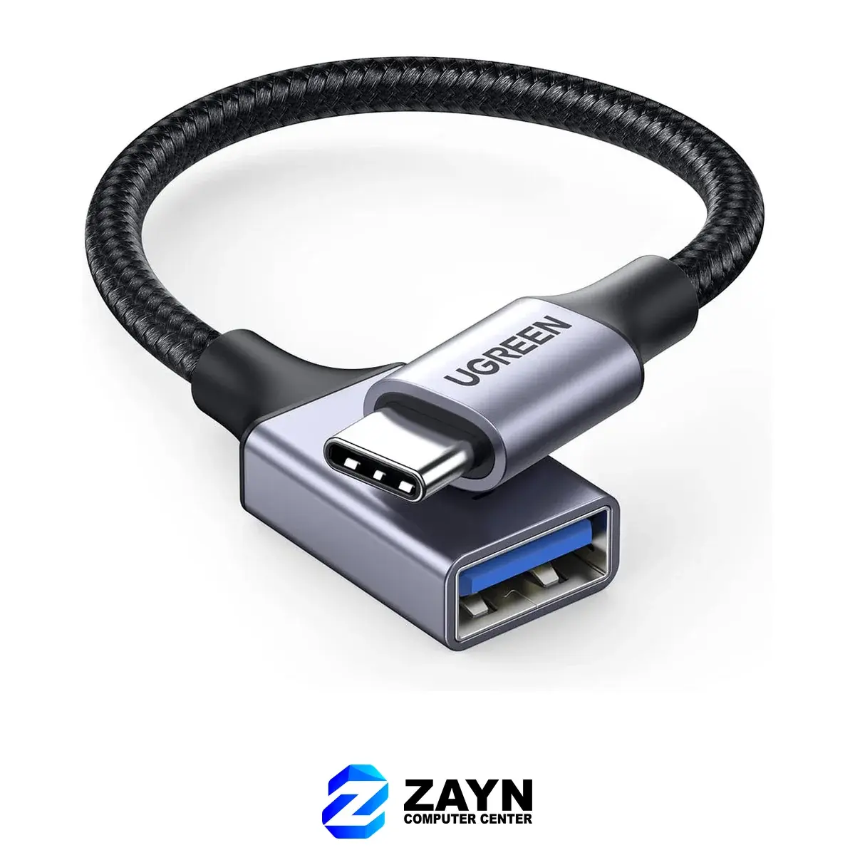 USB-C to USB 3.0 OTG Cable Alu Case with Braid