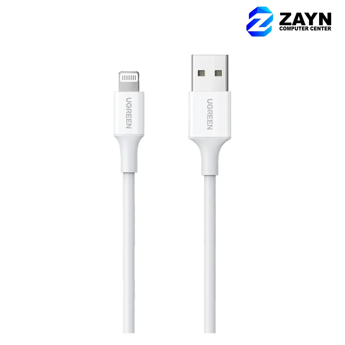 Lightning To USB 2.0 A Male Cable – 1m, White, US155