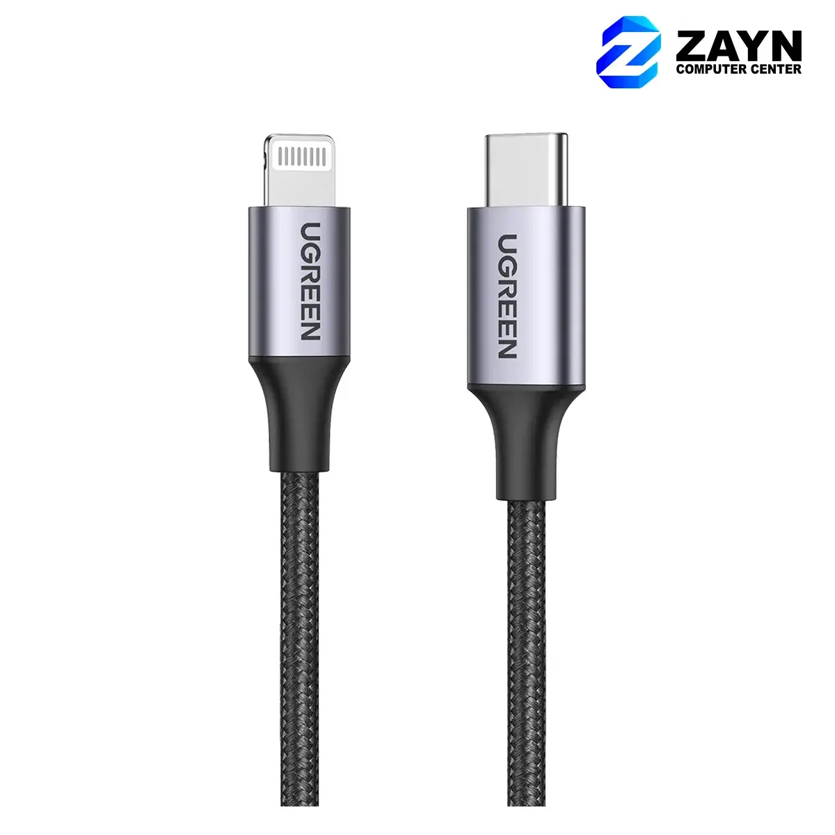 Lightning To Type-C 2.0 Male Cable – 2m, Grey, US304