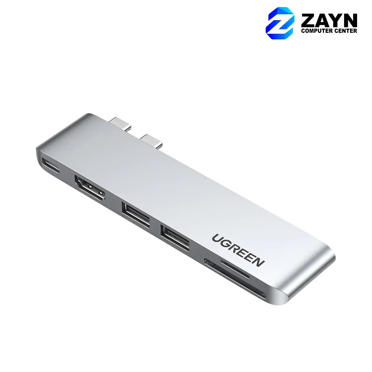 Dual USB-C To HDMI+2*USB 3.0 A+TF/SD+USB-C Female Converter