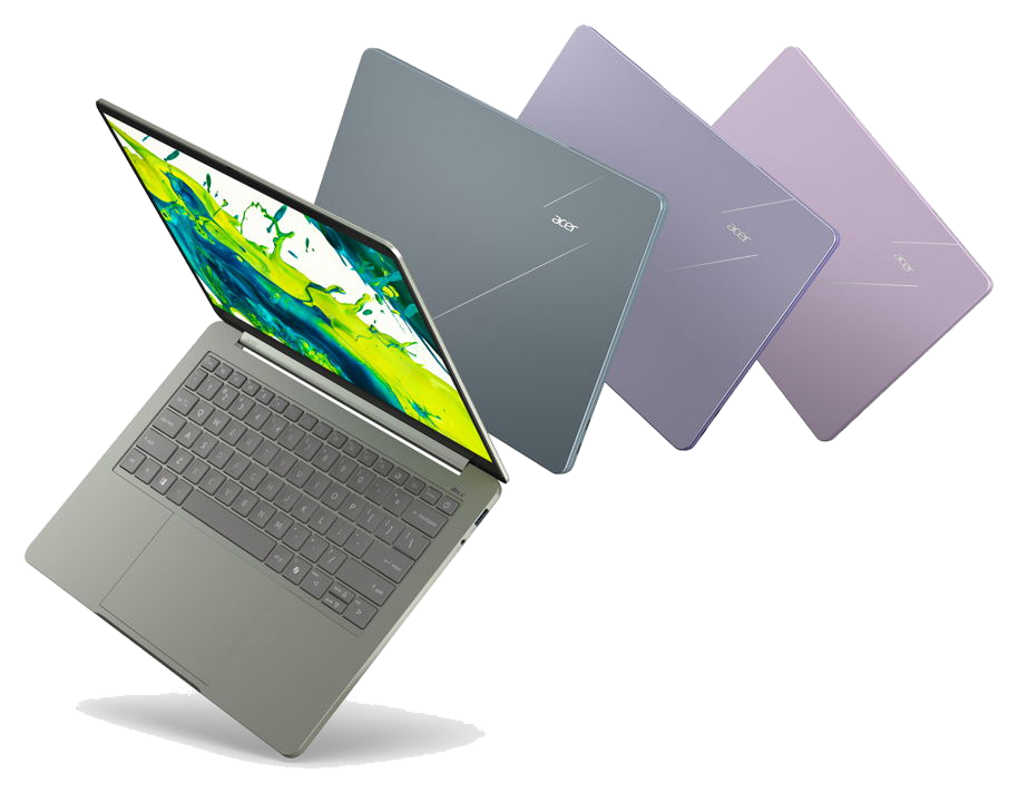 Acer Cons NB SFA14-I31-56FJ - Sage Green / Intel Core 5 processor 320 /8GB of onboard memory/ 512GB NVMe SSD/14.0" display with IPS/ Intel Graphics Spcl Technology/ Win11 Home/ Microsoft Office for Home 2024 and O365 Basic (1yr)/ Swift Air 14 AI NEW!